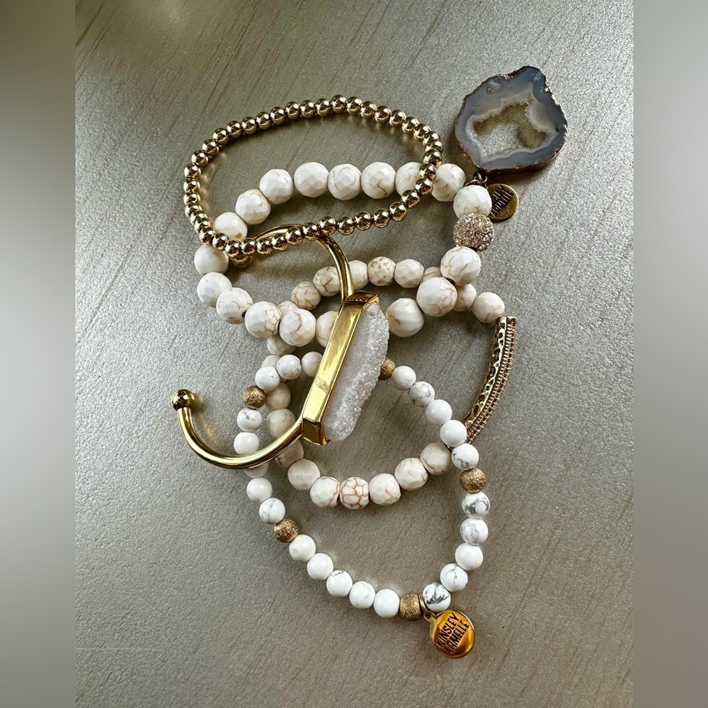 Kinsley Armelle bracelet stack